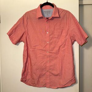 Banana Republic Men’s Luxe Poplin Slim Fit Button Collared Shirt Large EUC